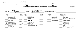 Hoagbin, S. Ice,C. Imata, R. Init. Commission on Water