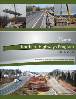 Northern Highways Program 2016-2020