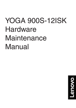 Lenovo Yoga 900S-12Isk Hmm 201604
