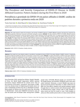 The Prevalence and Severity Comparison of COVID-19 Disease in SAARC