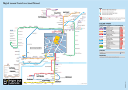 Night Buses from Liverpool Street