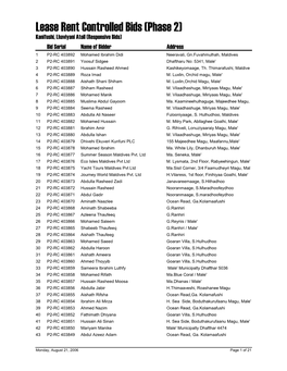 Lease Rent Controlled Bids (Phase 2)