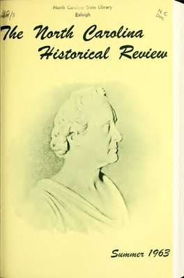 The North Carolina Historical Review