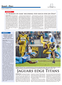 JAGUARS Edge Titans