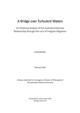 A Bridge Over Turbulent Waters