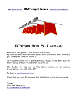 Bbtrumpet News Vol.5 March 2013