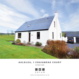 Auldlea, 1 Craigbrae Court Straiton