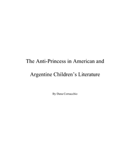 The Anti-Princess in American and Argentine Children's Literature