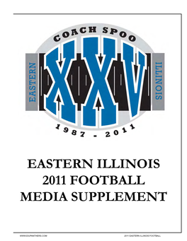 Eastern Illinois 2011 Football Media Supplement
