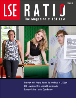 Interview with Jeremy Horder, the New Head of LSE Law LSE Law Ranked