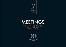 Meetings at Castle Hotel Windsor