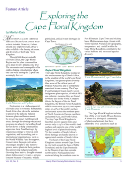 Exploring the Cape Floral Kingdom