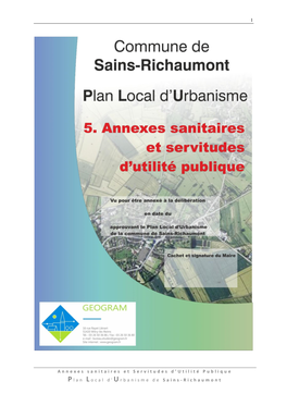 Annexes Sanitaires Et Servitudes D'utilité Publique