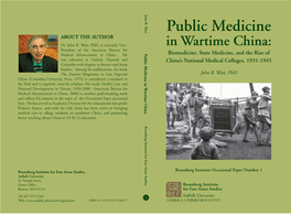 Public Medicine About the Author Dr