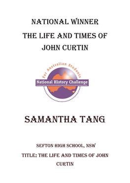 The Life and Times of John Curtin