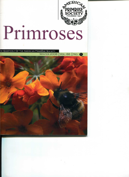 PRIMROS SOCIETY FOUNDED 1941 Primroses