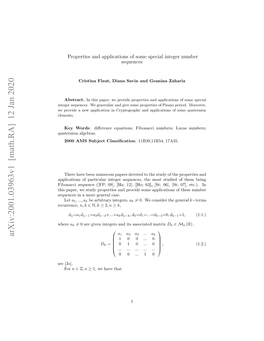 Arxiv:2001.03963V1 [Math.RA] 12 Jan 2020 E [Jo]