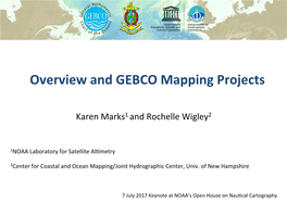 Overview and GEBCO Mapping Projects