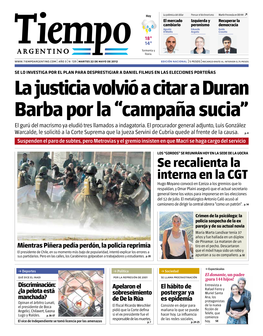 La Justicia Volvió a Citar a Duran Barba Por La “Campaña Sucia” El Gurú Del Macrismo Ya Eludió Tres Llamados a Indagatoria