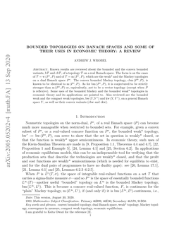 Arxiv:2005.05202V4 [Math.FA]