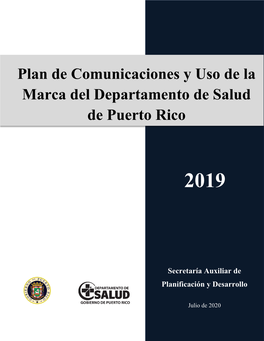 Plan De Comunicaciones Y Uso De La Marca Del Departamento De Salud