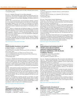 Functional Results of Treatment of Volkmann's Contracture