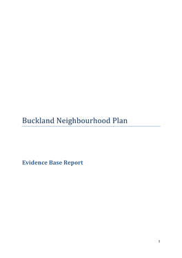 Buckland Neighbourhood Plan