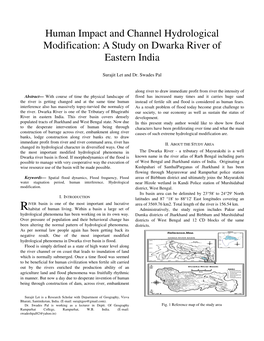 Human Impact and Channel Hydrological Modification: a Study on Dwarka River of Eastern India