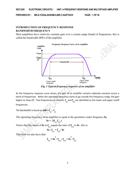 Introduction of Frequency Response