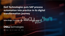 Dell Technologies Puts SAP Process Automation Into Practice in Its Digital Transformation Journey