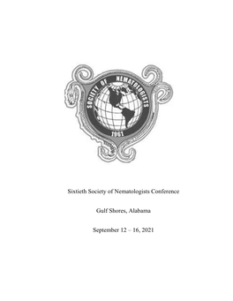 Sixtieth Society of Nematologists Conference Gulf Shores, Alabama