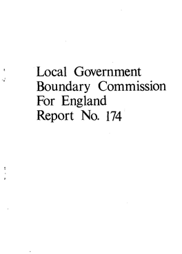 Local Government Boundary Commission for England Report No