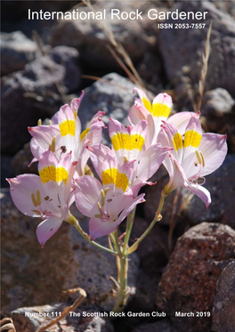 Martin Sheader, a Good Friend and Co-Author of Some New Species with the Watsons, Writes About an Exploration of the Mountains of Central Patagonia in 2017