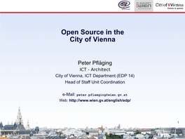 Open Source for the City of Vienna