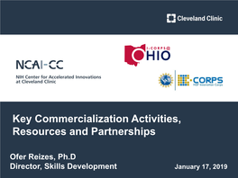 Key Commercialization Activities, Resources and Partnerships