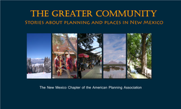 The Greater Community Stories About Planning and Places in New Mexico