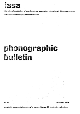 Phonographic Bulletin