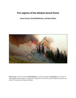 Fire Regimes of the Alaskan Boreal Forest