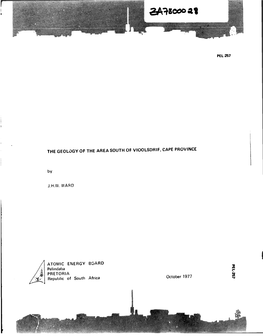 The Geology of the Area South of Vioolsdrif, Cape Province