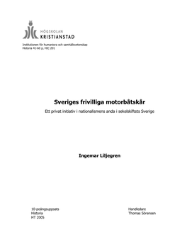 Sveriges Frivilliga Motorbåtskår