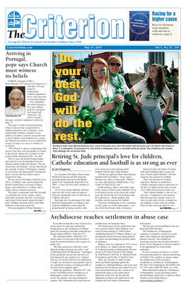 Archdiocese Reaches Settlement in Abuse Case Retiring St. Jude Principal's Love for Children, Catholic Education and Football