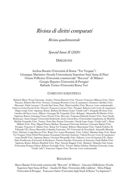 Rivista Di Diritti Comparati