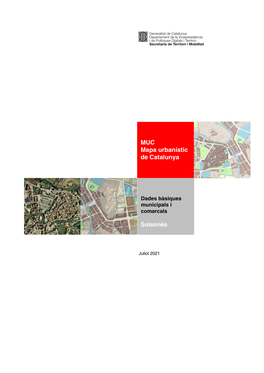 Solsonès MUC Mapa Urbanístic De Catalunya