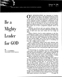 Be a Mighty Leader for God