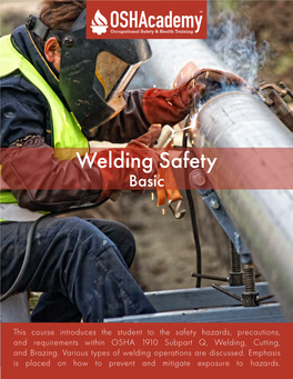 155 Welding Safety: Basic