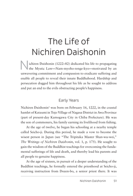 The Life of Nichiren Daishonin
