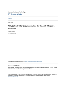 Attitude Control for Circumnavigating the Sun with Diffractive Solar Sails