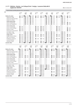 Servion - Les Cullayes/Forel - Savigny - Lausanne-Sallaz (Lignes 65, 75) État: 23