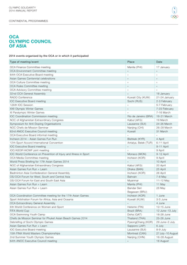 Oca Olympic Council of Asia