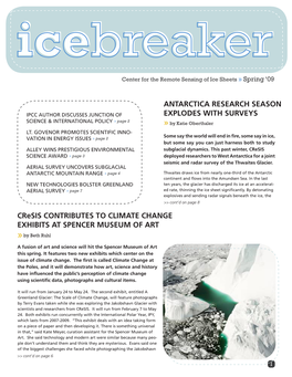 Cresis Contributes to Climate Change Exhibits at Spencer Museum of Art » by Beth Ruhl